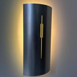 Pair of vintage wall lights, chromed metal, France 1970