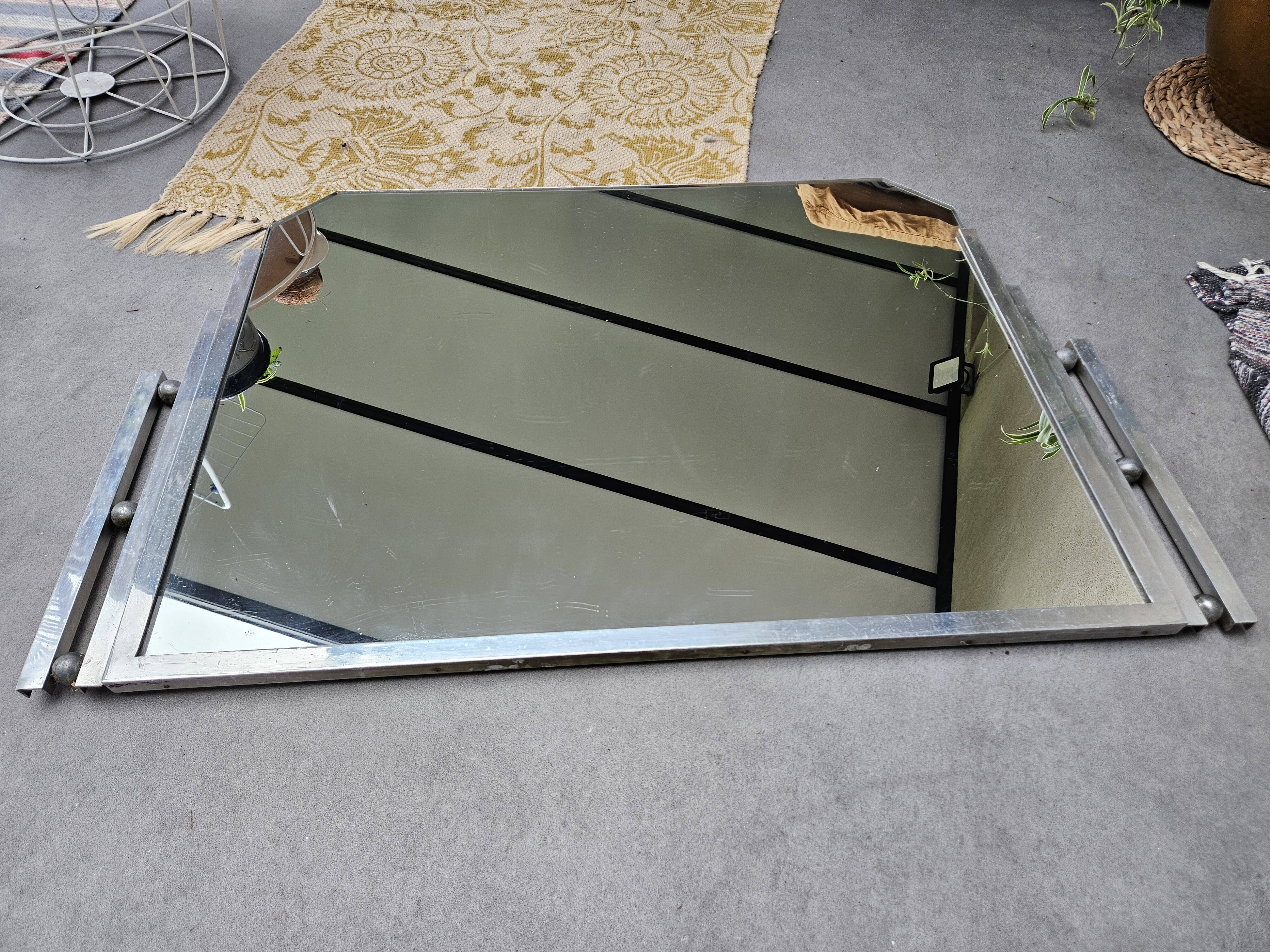 Beveled Art Deco mirror