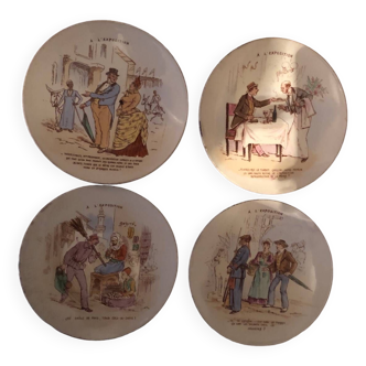 Luneville fine earthenware plates