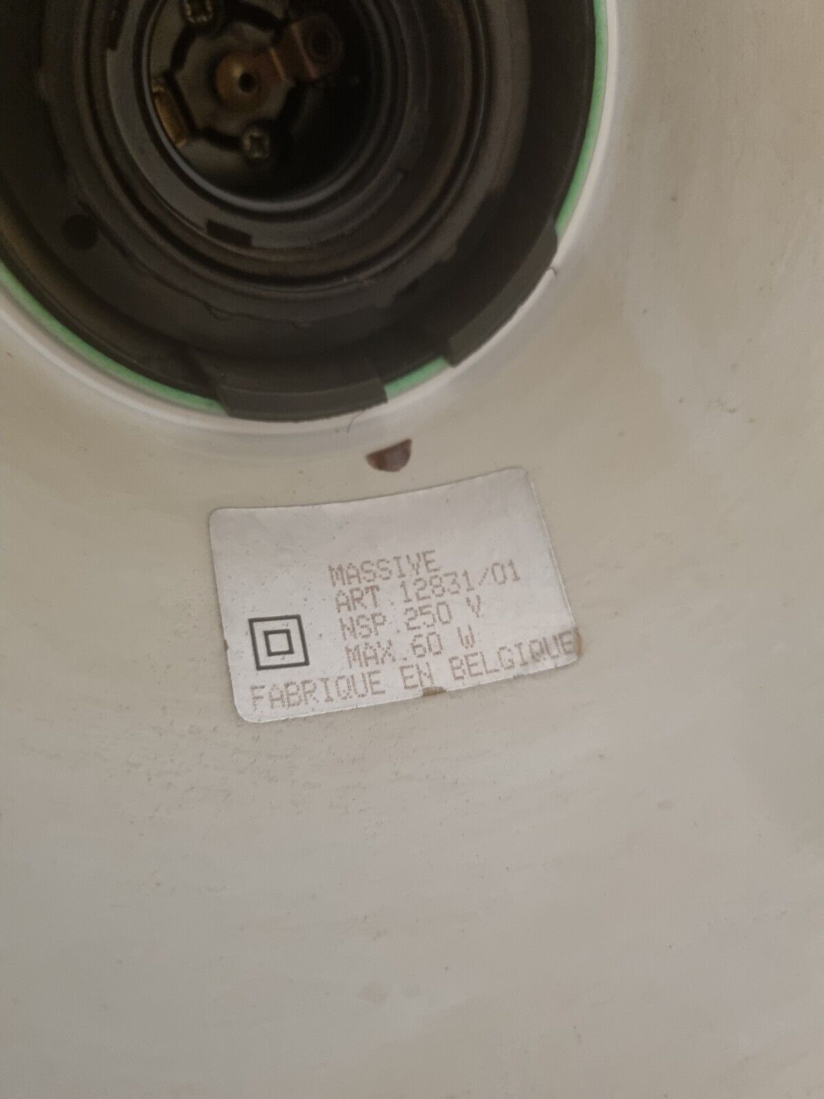 Industrial craft lamp by massive belgium