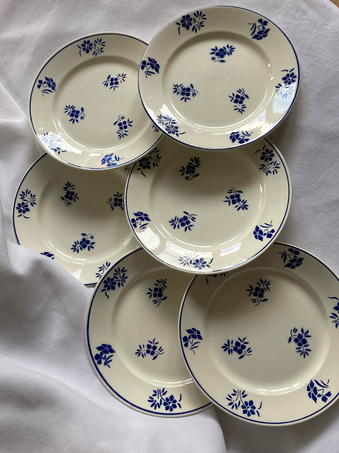 Badonviller dessert plates model Argenton