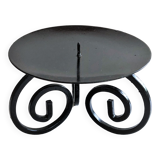Black wrought iron picnic candle holder