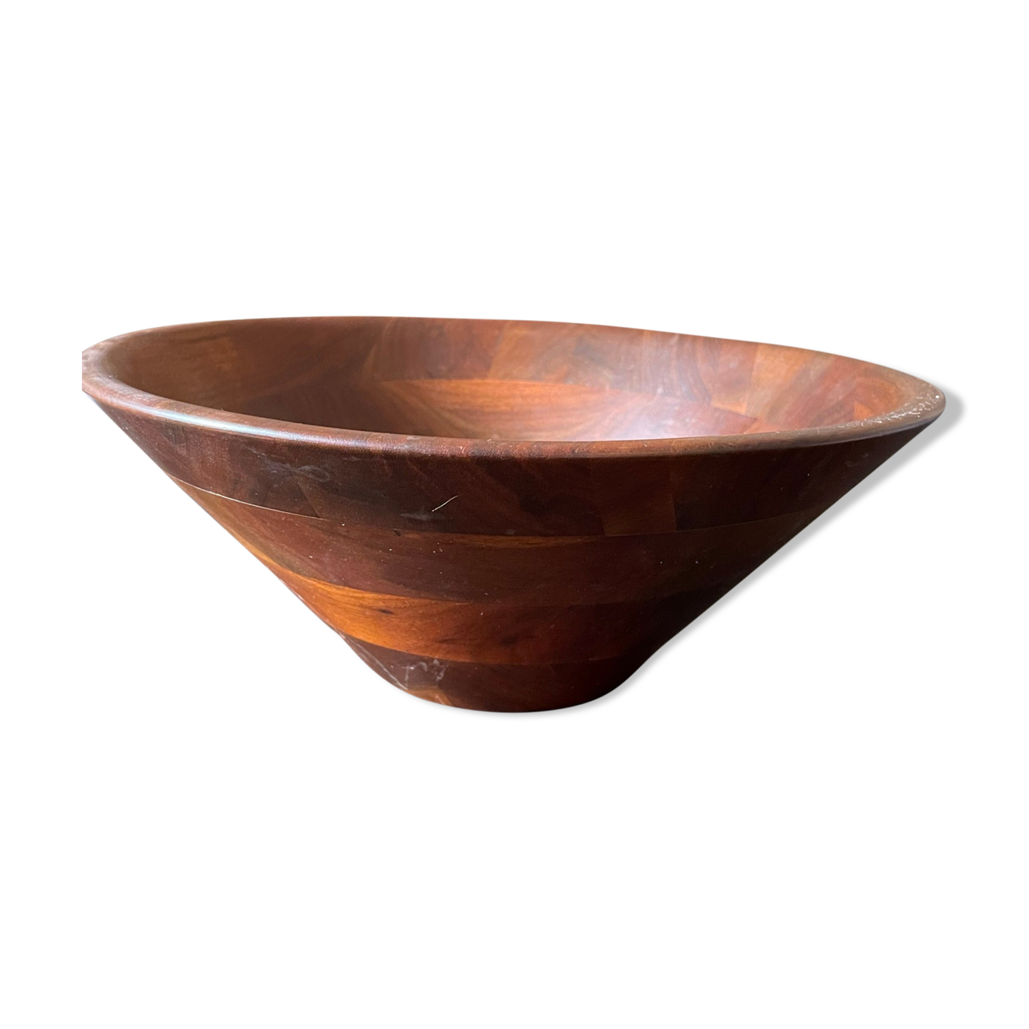 American walnut dish 60s