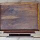 Walnut work table with two drawers, early nineteenth, 46 x 65 cm