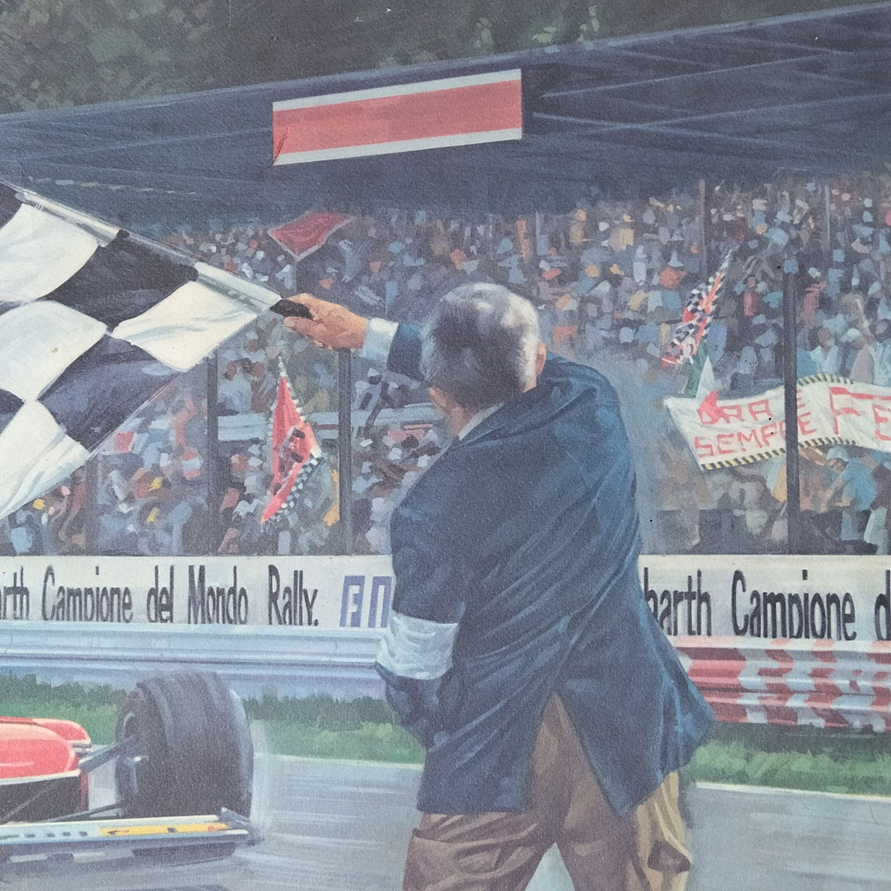 Affiche d'art signée de Guisti Ferrari à Monza 1979