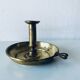 Antique brass candle holder