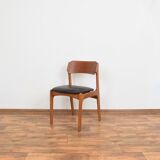 Mid-century danish teak & leather dining chairs by Erik Buch, 1960