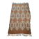 Large vintage orange and white rug in 70s/Baroque style (170x95)