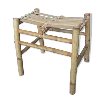 Vintage bamboo stool