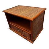 Dal Vera rattan and bamboo bedside table