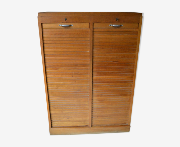 Meuble à rideau double années 50/60