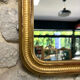 Louis-Philippe mirror gilded with gold leaf 37.5/31.5cm mercury glass