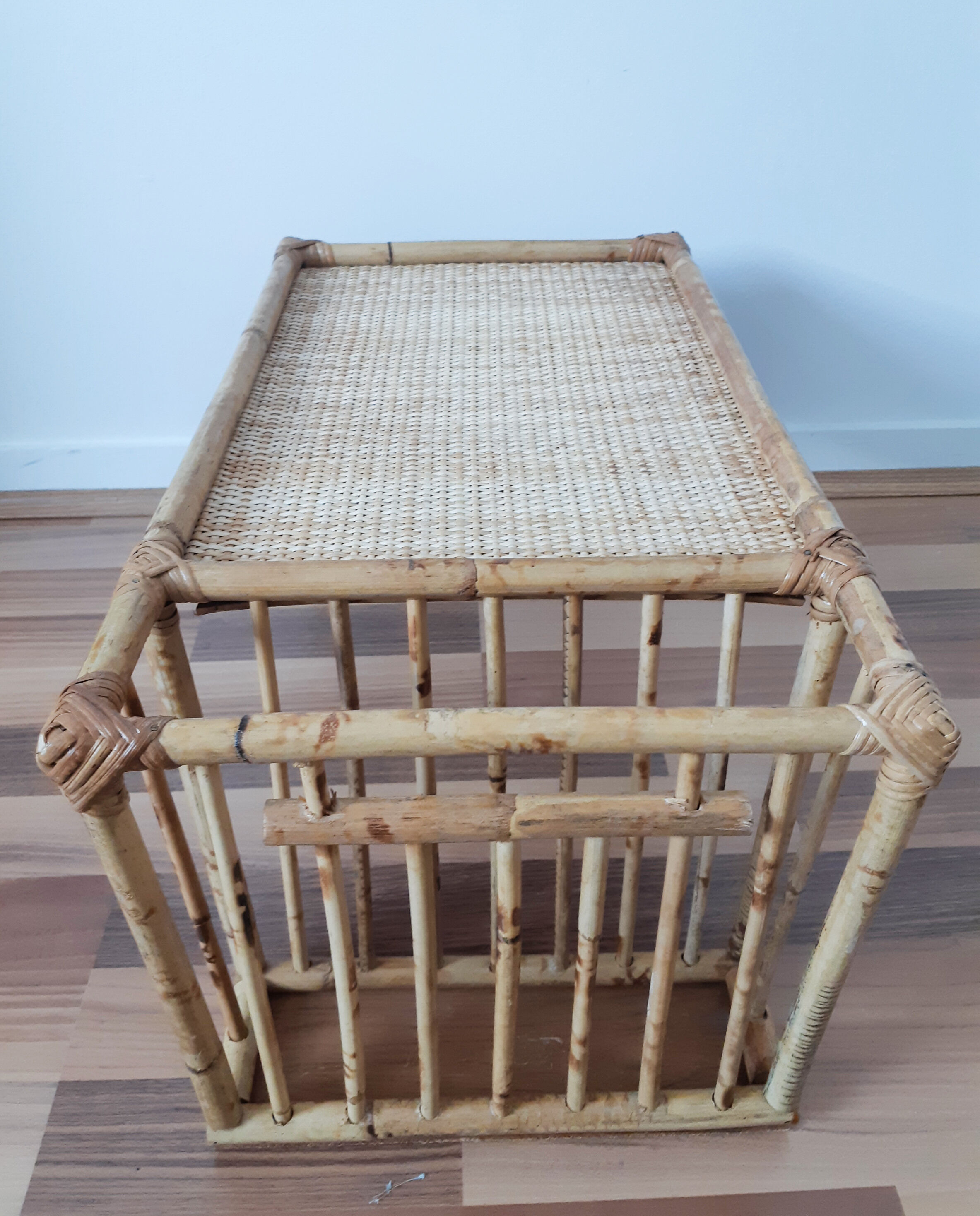 Coffee table magazine holder, end of sofa