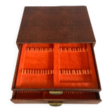 1960s cutlery box with Croco-style coating