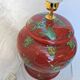 Pied De Lampe En Céramique Emaillée Lancel Paris Vintage