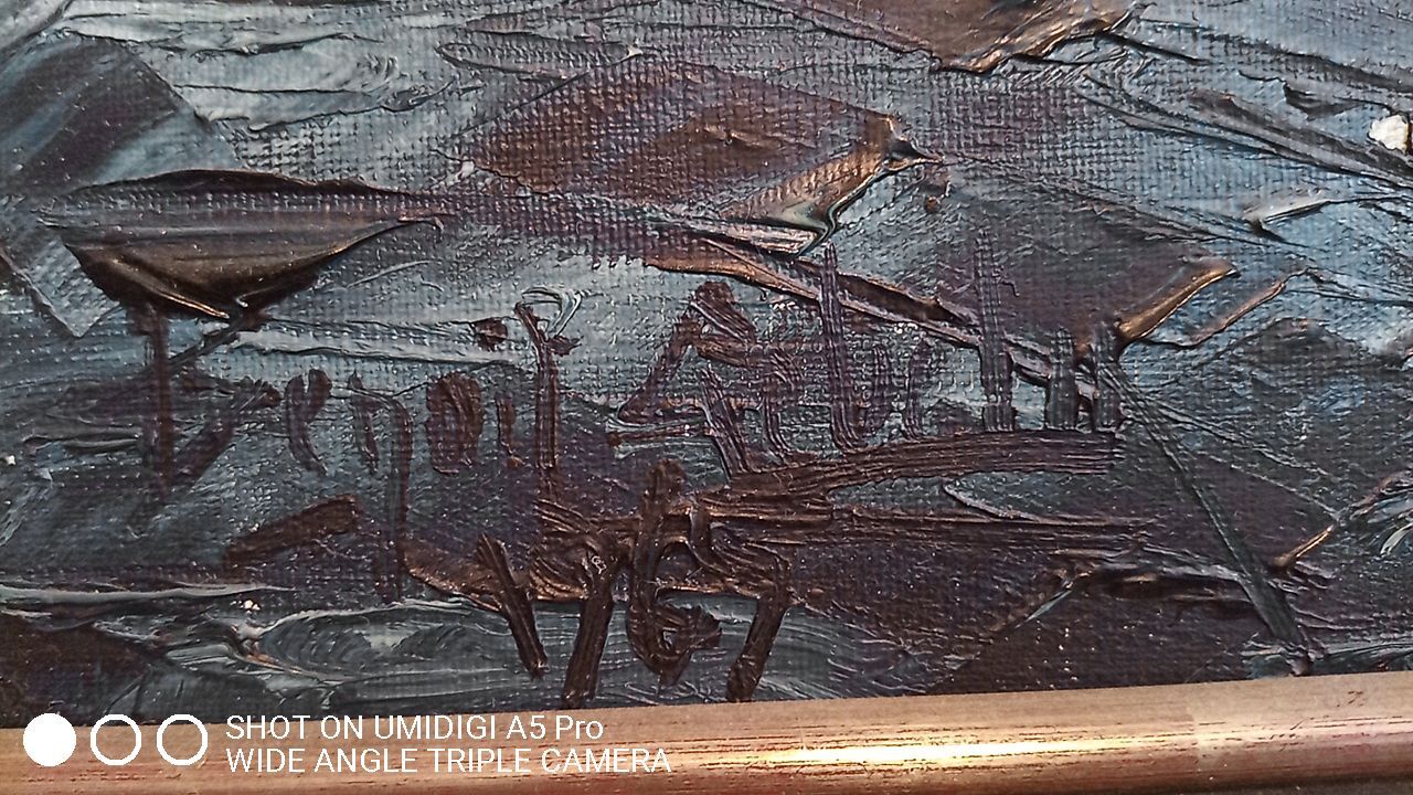 Huile sur toile signée benoit-gebelin (1913 - ? ) paris la nuit datée 1965