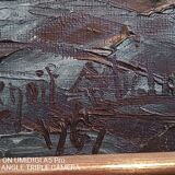 Oil on canvas signed benoit-gebelin (1913 - ? ) paris la nuit dated 1965