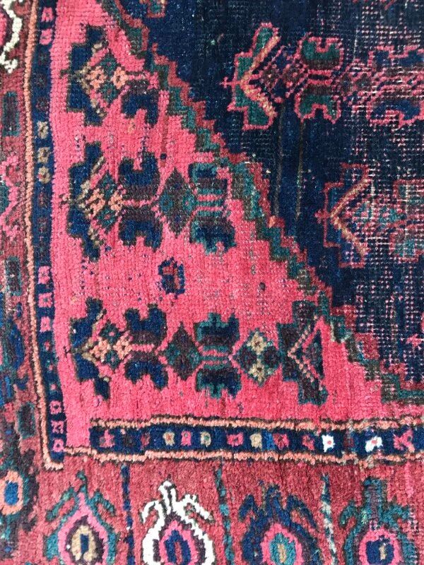 Carpet old Persian Bijar 19th century handmade 110 X 189 CM
