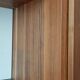 HÜLSTA MEGA-DESIGN Library 379cm - 5 columns Walnut & White Lacquer + contactless neon lighting