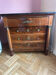Empire commode from the 19th century in flame mahogany – Original intact black marble