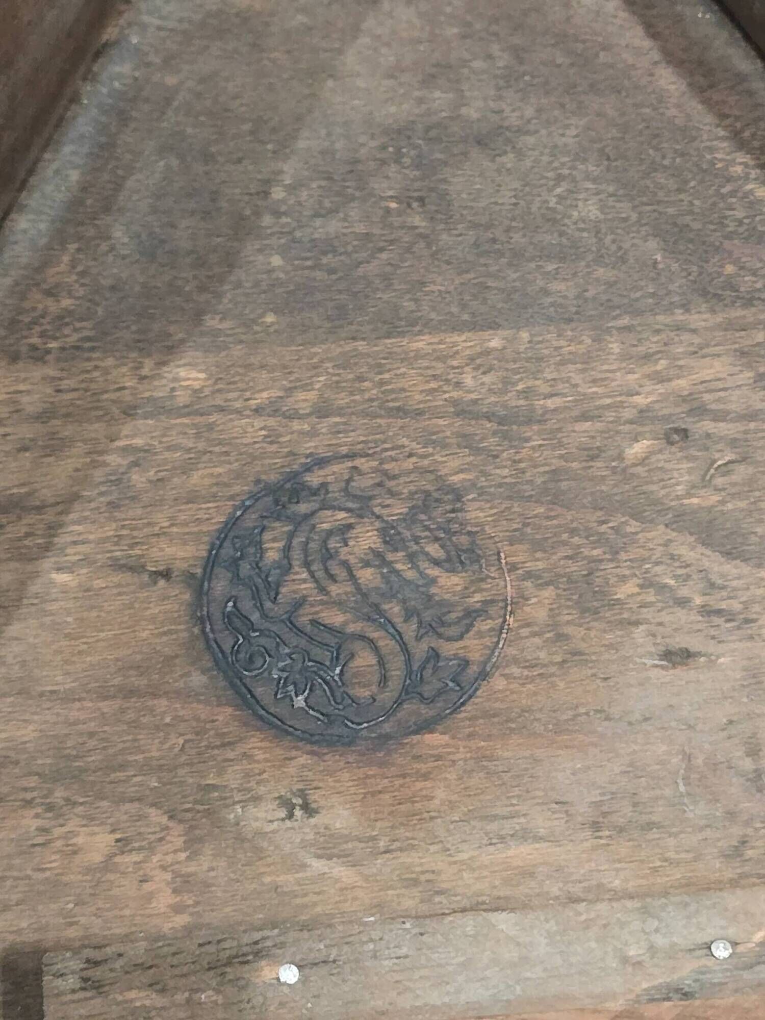Triangular writing table – stamped André Mailfert (Orléans) – Louis XV style