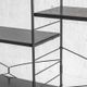 3-Bay shelving system in black by WHB, Germany, 1960’s