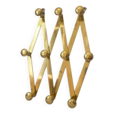 Porte manteau accordéon laiton