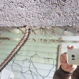 Mirror art deco bronze silver  77x50cm