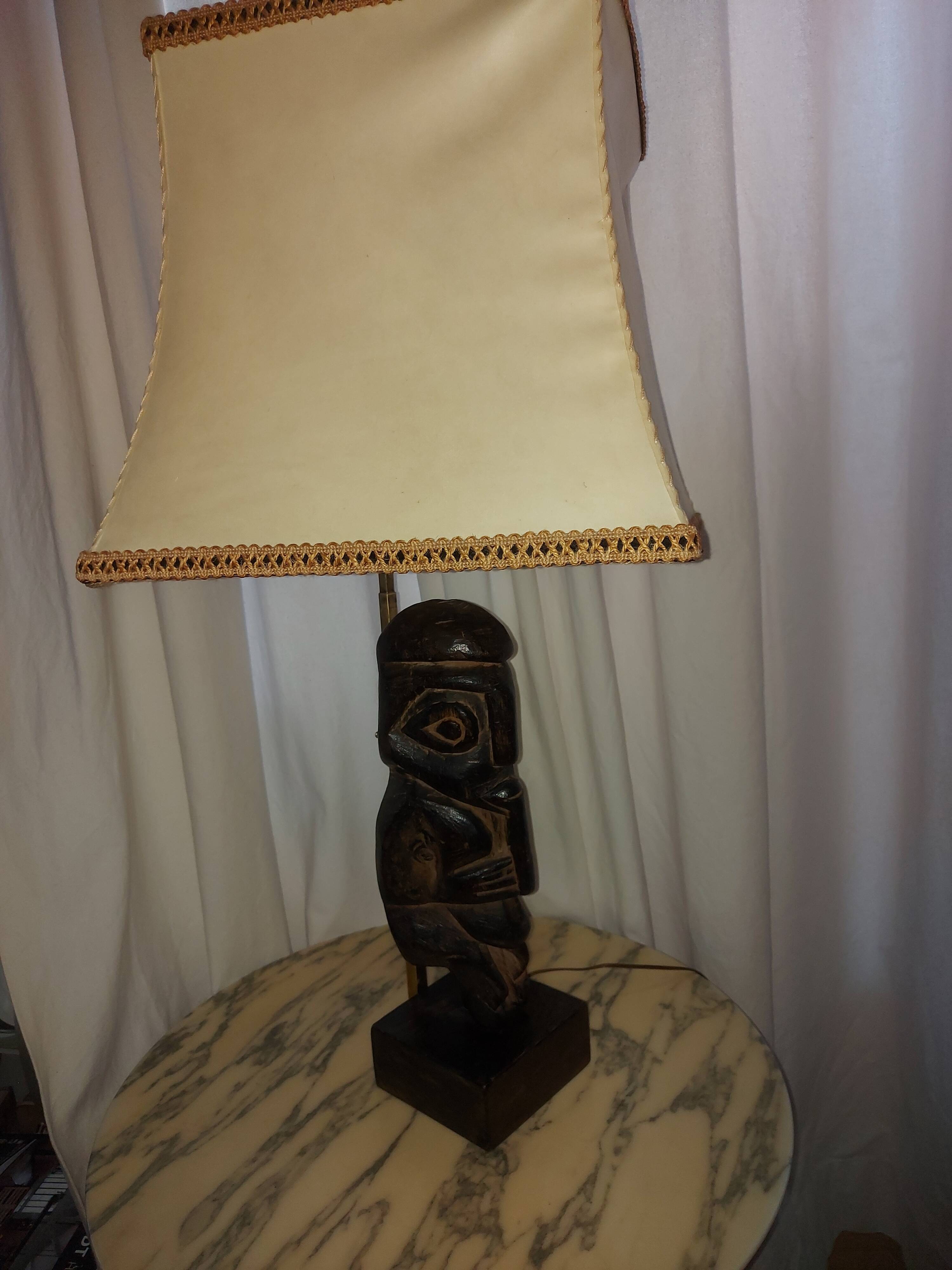 Vintage ethnic lamp of the 50's years