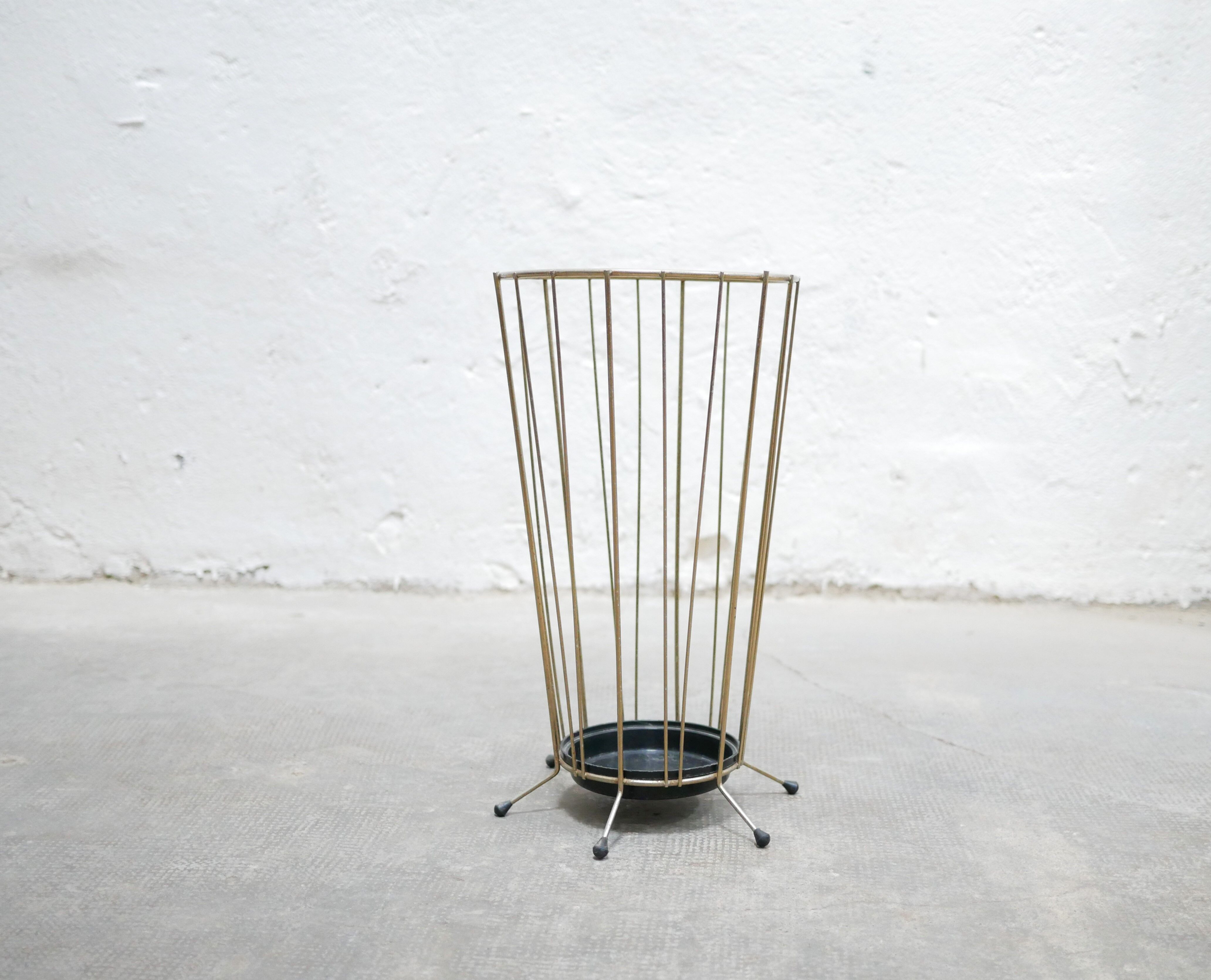 Vintage brass umbrella holder