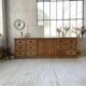 XXL solid oak counter sideboard