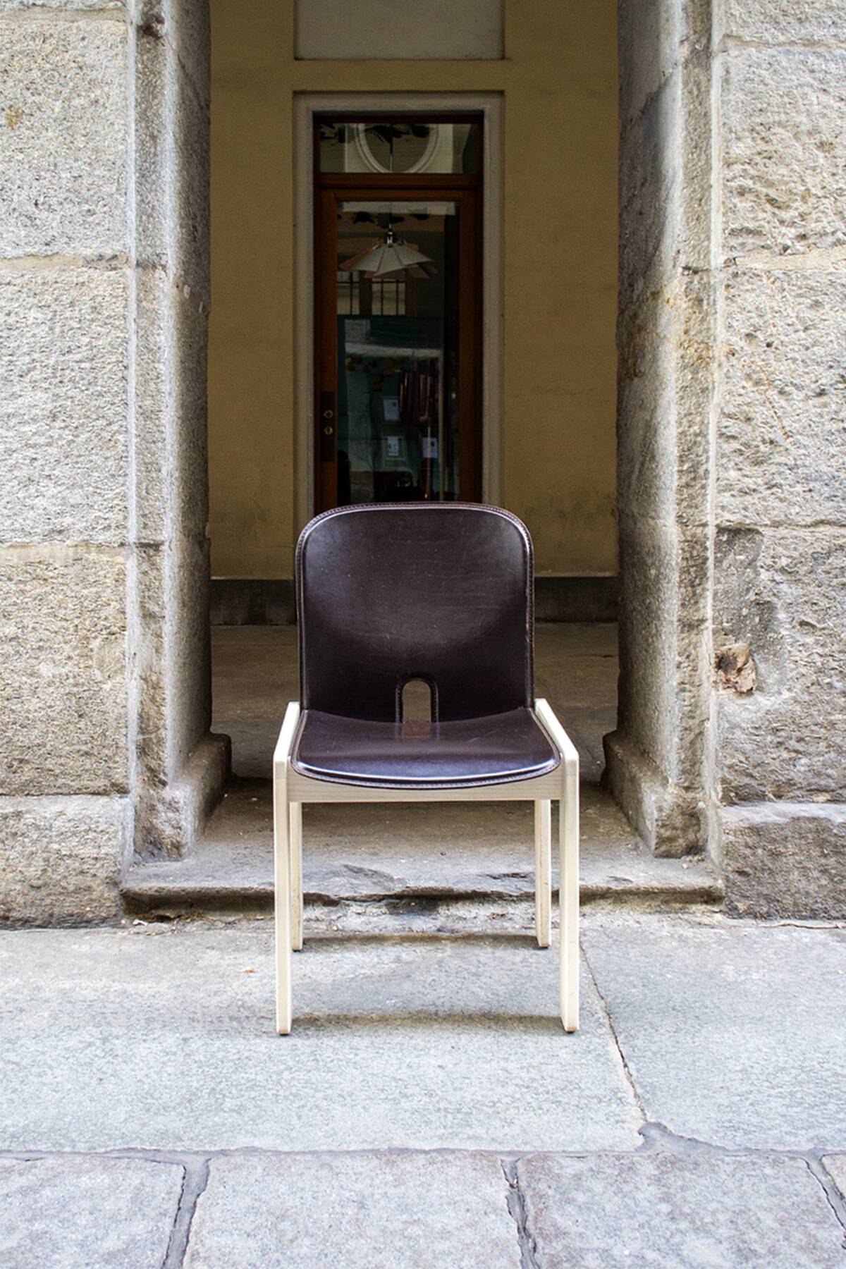Sedia da pranzo nr. 121 di Afra e Tobia Scarpa per Cassina, 1967