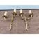 Paire d'appliques en bronze