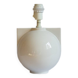 Racket white ceramic lamp base, Ikea, 1989