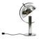 Large exceptional 1960s chrome table lamp by Gebrüder Cosack