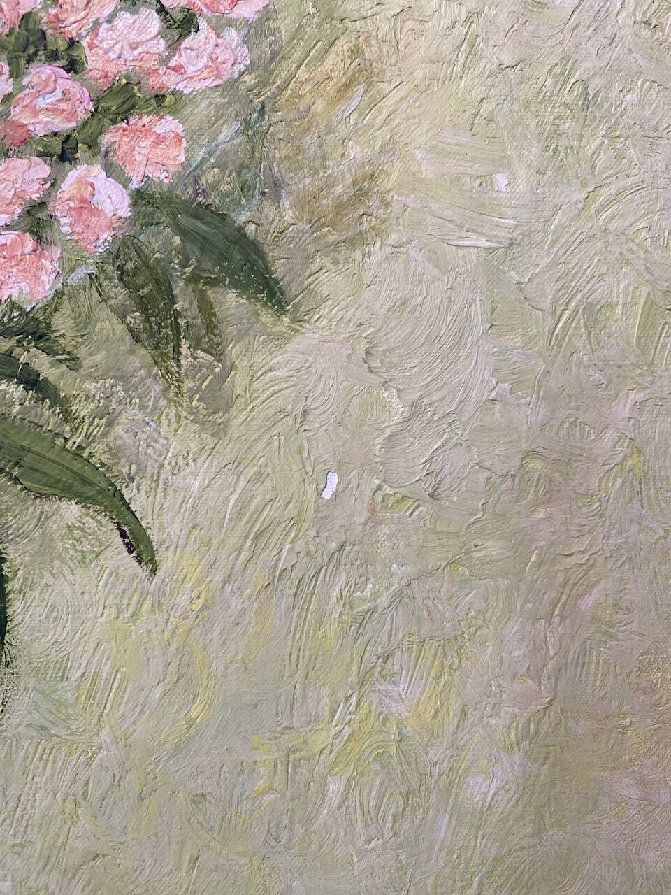 Still life with spring flowers, signed Jafé and dated on the back 1969