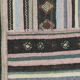 Large antique Anatolian kilim in pink and grey, 357 x 187 cm