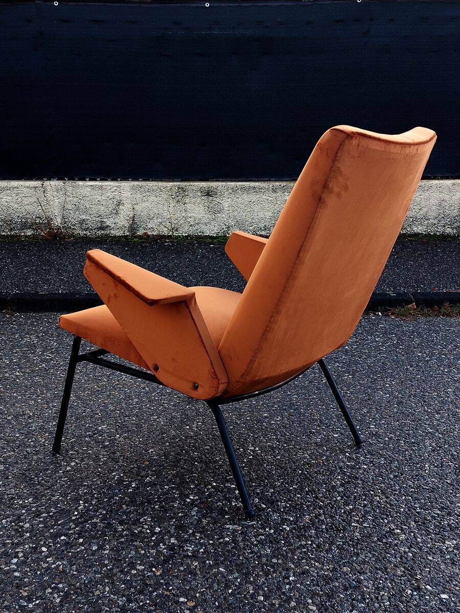 Fauteuil vintage moderniste restauré