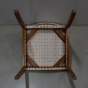 Suite de 6 chaises vintage en hêtre clair fin XXe