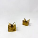 Mid-Century Modern Pair of Candlesticks by Pierre Forssell for Skultuna, 1960s