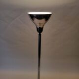 Art deco lamp / floor lamp in chrome metal