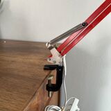 Vintage orange articulated desk lamp