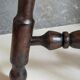Vintage turned solid wood tripod stool