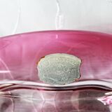 Coupe Val Saint Lambert VSL rose Belgique vide poche