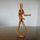 Articulated wooden mannequin 60s