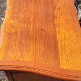 Louis XV style crossbow commode in cherry wood