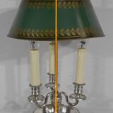 White metal bouillotte lamp, empire style – early twentieth century