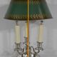 White metal bouillotte lamp, empire style – early twentieth century