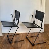 Pair of ballerina chairs by Herbert Ohl for Matteo Grassi 1990