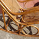 Adult rocking rattan bamboo and caning 60s
